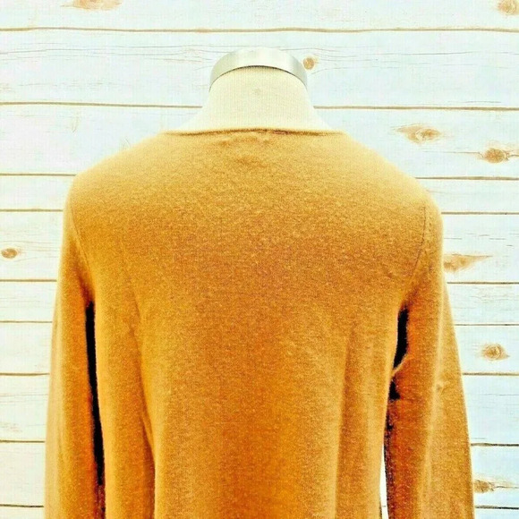 CASLON Women Long Sleeve Pullover Wool Brown Asymmetrical Hem Sweater Size M - Picture 7 of 11